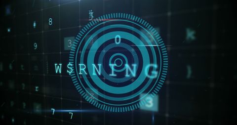 Cybersecurity Alert Digital Code Interface Background - Download Free Stock Images Pikwizard.com