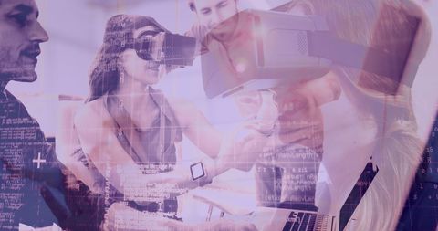 VR Teamwork Exploring Augmented Reality in Tech Test - Download Free Stock Images Pikwizard.com