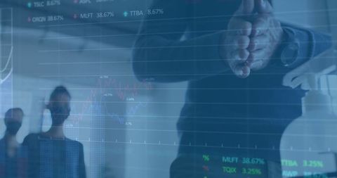 Medical Professional Analyzing Data with Hygienic Precautions