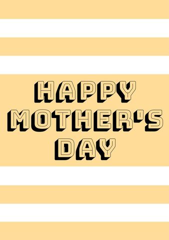 Bold Happy Mother's Day Text on Warm Background - Download Free Stock Templates Pikwizard.com