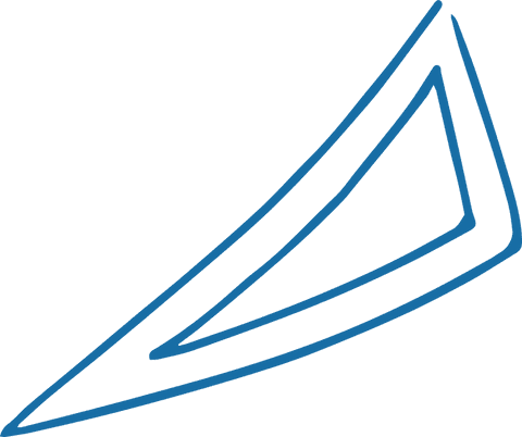 Linear paper airplane sketch on transparent background
