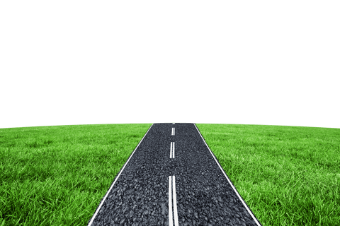 Transparent Background Road with Green Grass Illustration - Download Free Stock Videos Pikwizard.com