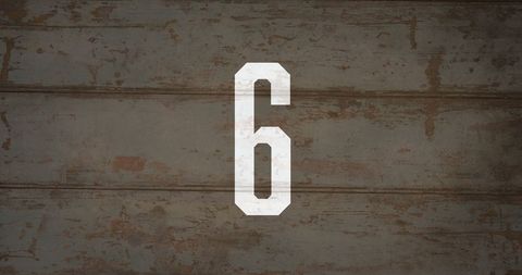 Rustic Metal Wall Decor with Industrial Style Number Six - Download Free Stock Images Pikwizard.com