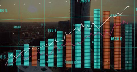 Rising Global Economy with Statistics and Financial Analysis - Download Free Stock Images Pikwizard.com