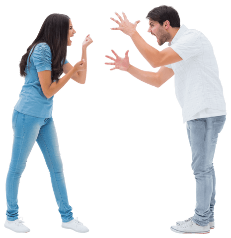 transparent couple engaging in heated argument in intense emotion - Download Free Stock Videos Pikwizard.com
