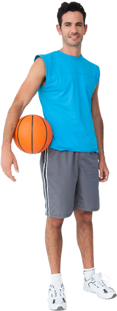 Caucasian Male Basketball Player Holding Ball Transparent Background - Download Free Stock Videos Pikwizard.com