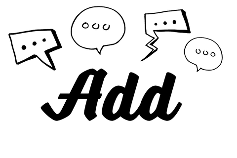 Speech bubbles for text communication on transparent background