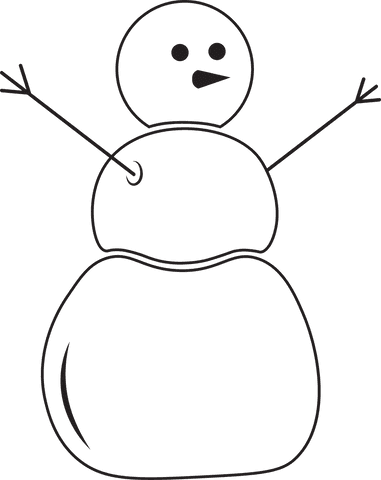 transparent black outlined snowman illustration for winter themes - Download Free Stock Videos Pikwizard.com