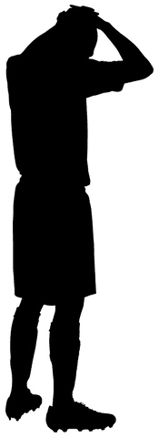 silhouette of male football player on transparent background, action pose - Download Free Stock Videos Pikwizard.com