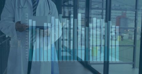 Medical Financial Analysis with Doctor Overlaid on Hospital Setting - Download Free Stock Images Pikwizard.com