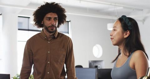 Collaboration in diverse office environment