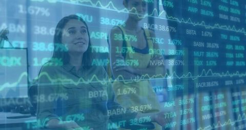 Business Professionals Analyzing Stock Market Trends in Office - Download Free Stock Images Pikwizard.com