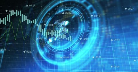 NFT Symbol on Secure Digital Interface with Market Data Projections - Download Free Stock Images Pikwizard.com