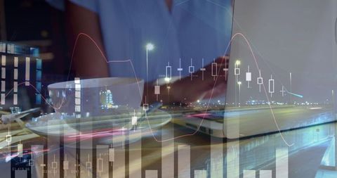 Global Businesswoman Engaged in Data Analysis on Laptop