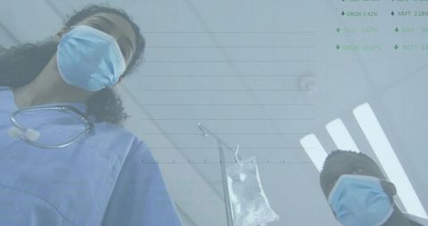 Medical Professionals in Action Operating Room View