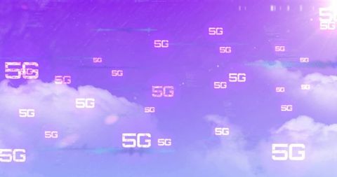 futuristic 5g cloudscape with digital glitch lines - Download Free Stock Images Pikwizard.com