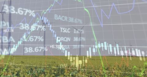 Eco-Friendly Business Concept with Stock Market Data