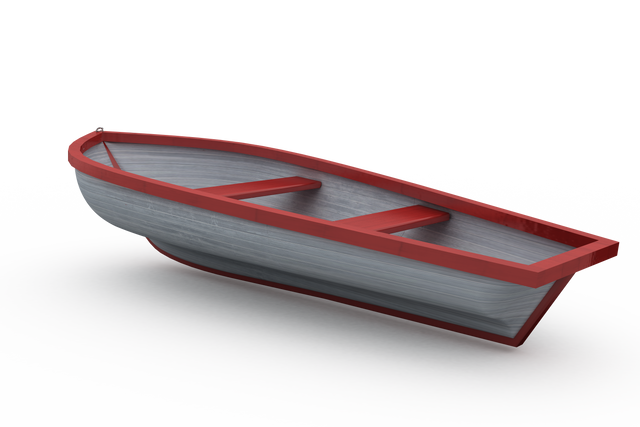 Transparent background red and white boat empty teamwork concept - Download Free Stock Videos Pikwizard.com