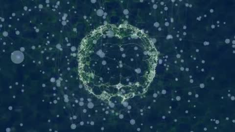 Glowing Brain Outline in Network Conceptual Imagery