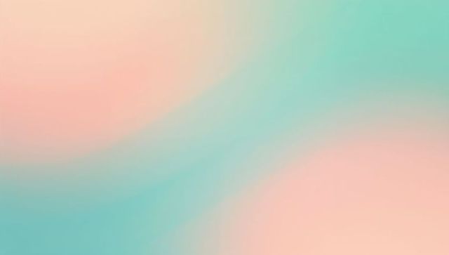 Soft mint and peach pastel gradient background with overlapping diffused circles