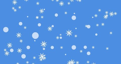 Floating Snowflakes on Blue Sky during Winter Chills - Download Free Stock Images Pikwizard.com