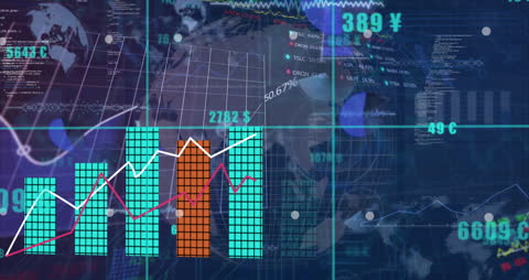 Digital Financial Data Processing with Globe and Graphs
