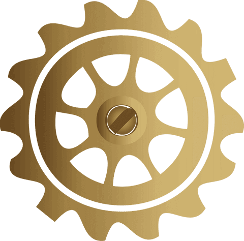 stylized golden gear wheel on transparent background with central screw - Download Free Stock Videos Pikwizard.com