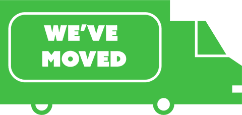We've Moved Text on Transparent Green Moving Truck - Download Free Stock Videos Pikwizard.com