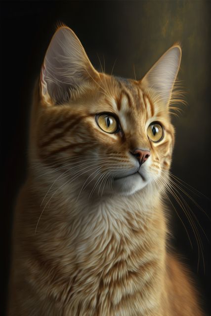 Close up of white and ginger tabby cat with yellow eyes, created using generative ai technology - Download Free Stock Photos Pikwizard.com