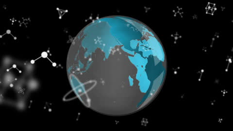 Molecular Connections With Spinning Globe