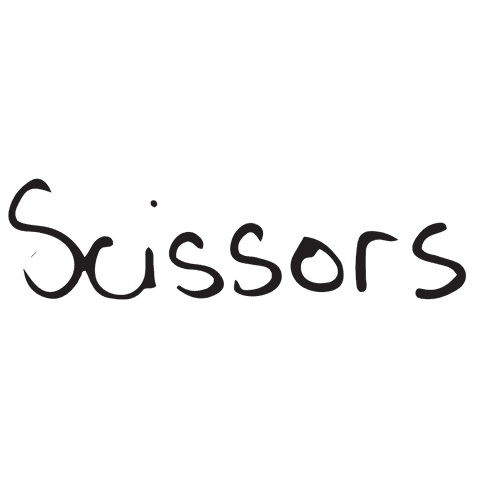stylish handwritten 'scissors' text on transparent background - Download Free Stock Videos Pikwizard.com