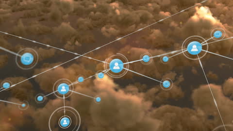 Network Connections Visualizing Cloud Technology Concepts