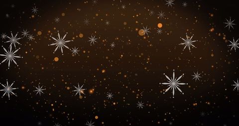 Festive Winter Holidays Snowflake and Lights Background