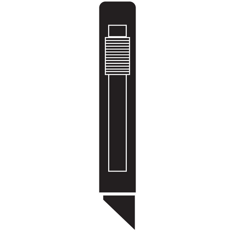 black upholstery knife illustration on transparent background - Download Free Stock Videos Pikwizard.com