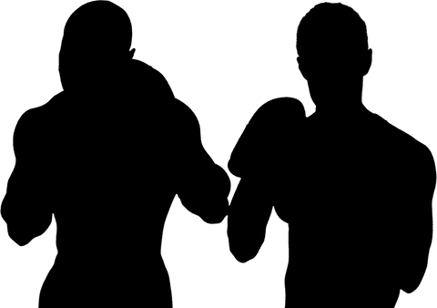 Silhouette of Male Boxers on Transparent Background Vector Illustration - Download Free Stock Videos Pikwizard.com