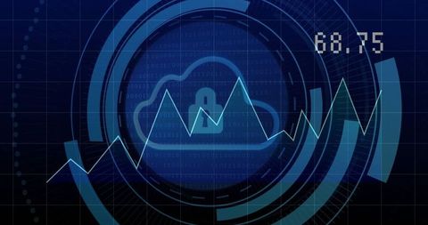 Cloud Security and Data Analytics Visualization - Download Free Stock Images Pikwizard.com