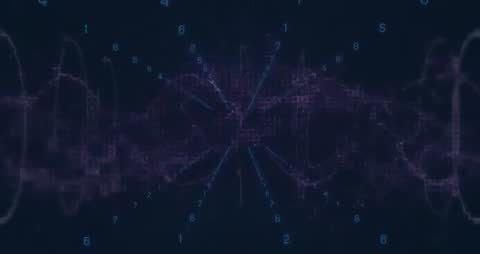 Abstract Data Visualization with Digital Wave Pattern