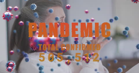 Global Pandemic Data Visualization with Animated Text