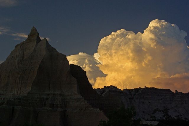 Angel butte badlands national park clouds geology - Download Free Stock Photos Pikwizard.com