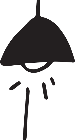 minimalist black lamp icon on transparent background - Download Free Stock Videos Pikwizard.com