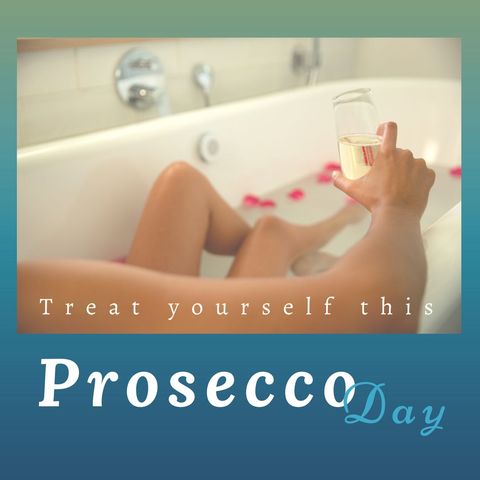 Relaxing Bath with Prosecco on Celebration Day