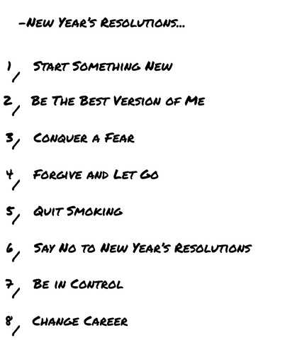 new year's resolutions text on transparent background for 2024 - Download Free Stock Videos Pikwizard.com