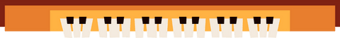 Minimalist Flat Design Piano Keyboard on Transparent Background - Download Free Stock Videos Pikwizard.com