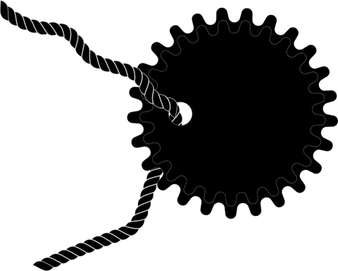 Digital Illustration of Cog Shaped Pendant on Transparent Background - Download Free Stock Videos Pikwizard.com