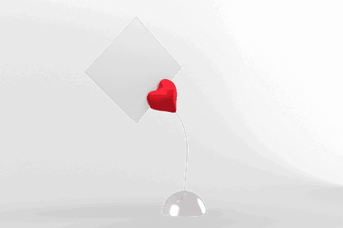 red heart note holder on transparent background for love and romance - Download Free Stock Videos Pikwizard.com