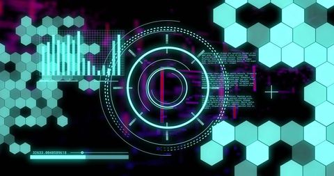 Futuristic Interface with Data Streams and Diagrams - Download Free Stock Images Pikwizard.com