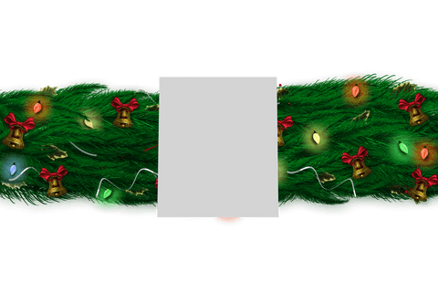 Transparent Christmas Garland Frame with Decorative Ornaments - Download Free Stock Videos Pikwizard.com