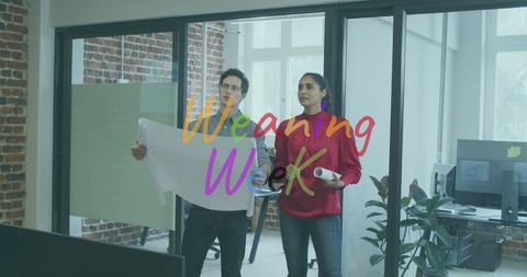 Team Celebrating Weaning Week in Modern Office