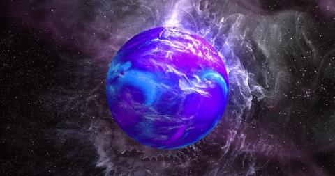 Mysterious Planet in Vibrant Galaxy Landscape - Download Free Stock Images Pikwizard.com