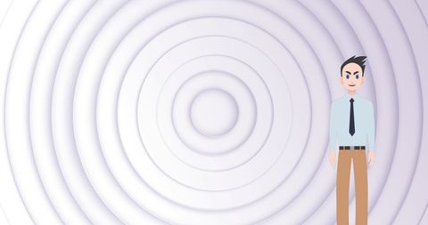 Business Person Icon with Abstract Concentric Circle Background - Download Free Stock Images Pikwizard.com